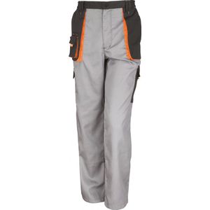 Broek Heren 4XL (44 UK) Result Grey / Black / Orange 80% Polyester, 20% Katoen