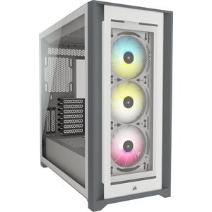 5000X RGB Gehard Glas Midden-Toren ATX Slim Geval - Met 4 Geharde Glazen Panelen en 3 RGB Ventilatoren