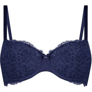 Hunkemöller Dames Lingerie Voorgevormde beugel bh Marine - Blauw - maat F90