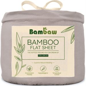 Bambaw - Luxe Bamboe Lakens - Grijs - Ultra Ademend - Hypoallergeen