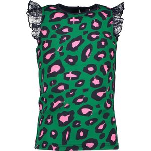 B.Nosy Meisjes T-shirt - Jade leopard - Maat 104