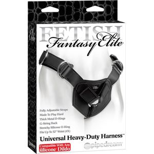 Pipedream Fetish Fantasy Elite voorbinddildo Universal Heavy Duty Harness zwart