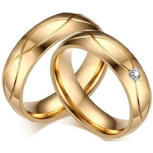 Jonline Prachtige Ringen voor hem en haar | Trouwringen |Relatieringen|Vriendschapsringen Goud Kleur
