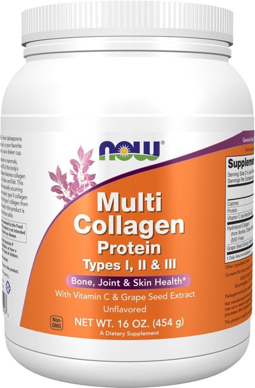 NOW - Multi Collagen - Poeder - Niet-gearomatiseerd - 300g