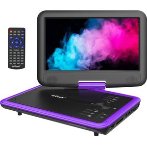 ieGeek 11,5"" draagbare dvd-speler - 9,5"" oogbeschermend scherm - oplaadbare batterij met een gebruiksduur van 5 uur - met USB-poort
