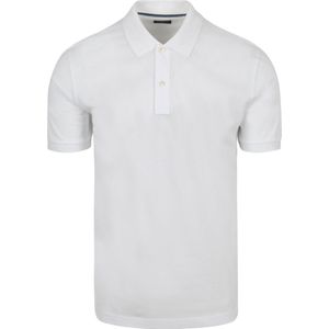 OLYMP - Poloshirt Piqué Wit - Modern-fit - Heren Poloshirt Maat L