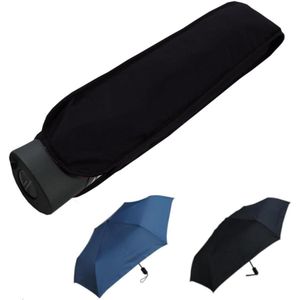 Plat - Paraplu Opvouwbaar Automatisch Openen en Sluiten - Opvouwbare Paraplu Vouwparaplu Sterk Stevige - Winddicht Windbestendig Windproof - Klein Mini Compact Auto - 4 cm