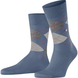 Burlington Manchester one-size organisch katoen sokken heren blauw - Maat 46-50