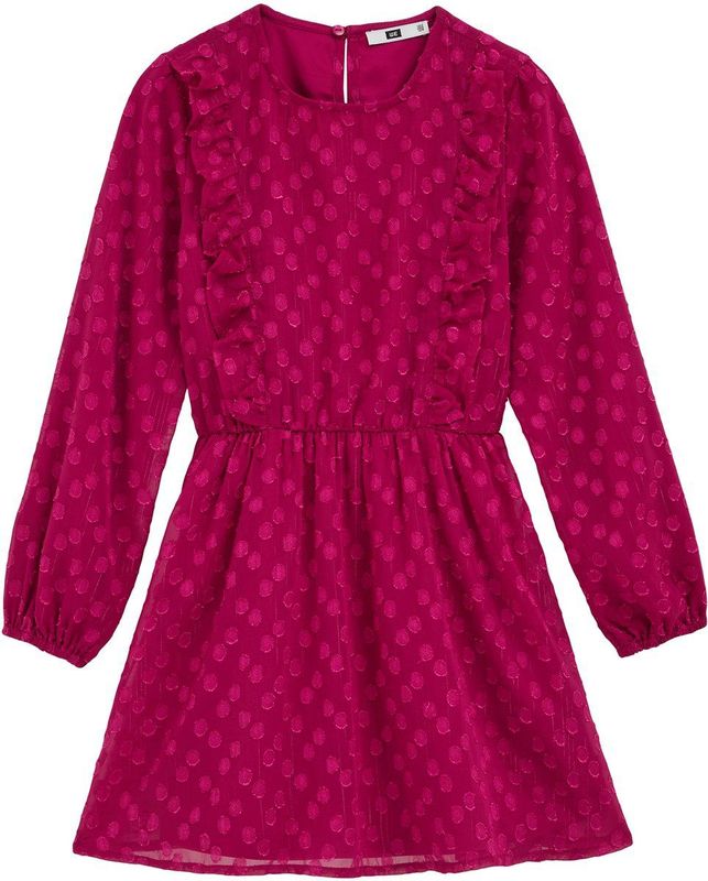 WE Fashion - Meisjes Jurk - Met Structuur