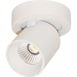 Plafondlamp Laguna 1L Rond Wit - LED 6W 2700K 540lm - IP20 - Dimbaar > spots verlichting led wit | opbouwspot led wit | plafondlamp wit | spotje led wit | led lamp wit | design lamp wit