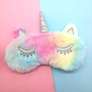 Eenhoorn oogbedekking - 2 stuks - schattige slaapmaskers voor nachtdutjes en reizen