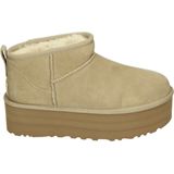 UGG CLASSIC ULTRA MINI PLATFORM W - Volwassenen Gevoerde laarzenSnowbootsDames laarzen - Kleur: Wit/beige - Maat: 39