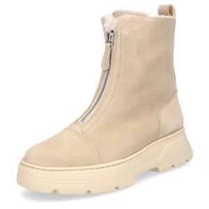 Paul Green - Enkellaarsjes - Beige - Leer - Blokhak