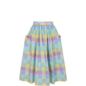 Hell Bunny Skye Skirt Medium-lengte rok meerkleurig XS Dames
