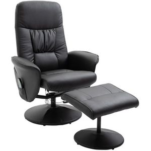 Massagestoel - Relax & Care - 10 vibratiepunten - Opbergruimte - Zwart