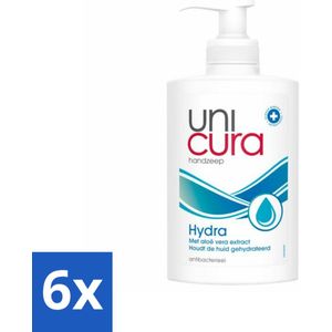 Unicura Vloeibare Handzeep Hydra 250 ml - Voordeelverpakking - 6 stuks