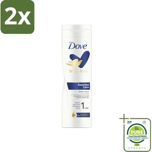 Dove - Body Love Bodycrème - Essential Care - Verzachtend en hydraterend - 250 ml - Voordeelverpakking - 2 stuks - Dove Bodycrème - Lichte bodycrème