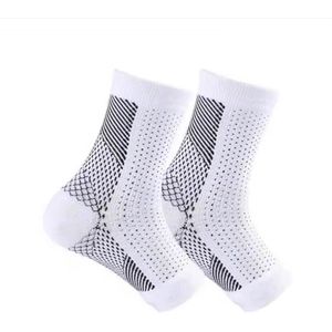 ***Steun Sokken Wit - Wandel sokken Sportsokken - Outdoor sokken - Reissokken - 1 paar - Teenloze sokken - Steunsokken Compressie - Steunkousen - Maat 40-44 van Heble® ***
