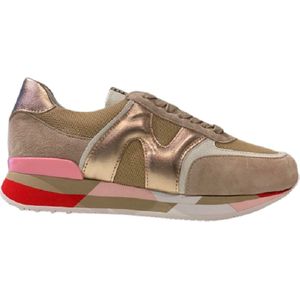 NATHAN-BAUME SNEAKER 231-NS31-01 BEIGE/ROZE/ROOD MAAT 38