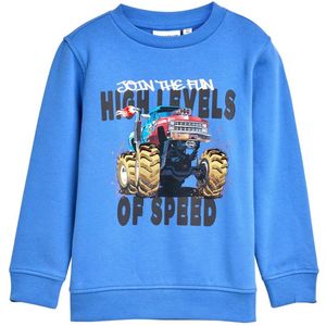 TOM TAILOR - Sweatshirt - Azuur - Ronde Hals - Lange Mouw