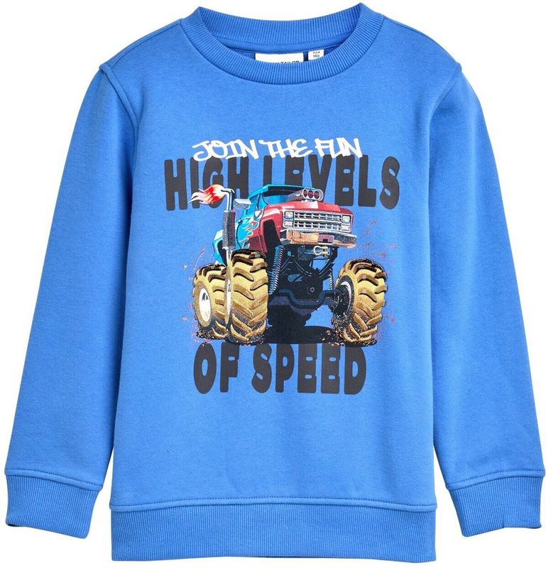 TOM TAILOR - Sweatshirt - Azuur - Ronde Hals - Lange Mouw