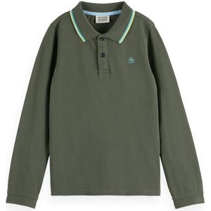 Scotch & Soda Pique Lange Mouw Poloshirt
