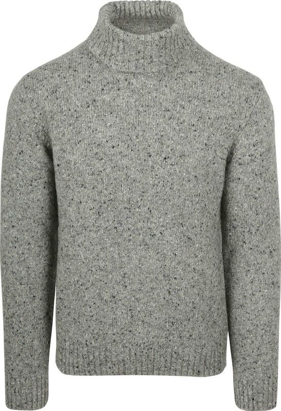 Suitable Coltrui Donnegal Tweed Eco Wool Grijs - Maat M - Heren - Pullover