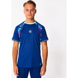 Champions League Voetbalshirt Heren - Blauw - Maat M - Sportshirt Volwassenen - Blauw