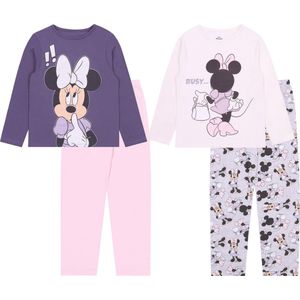 2x Violet meisjespyjama Minnie Mouse DISNEY / 7-8 jaar 128 cm