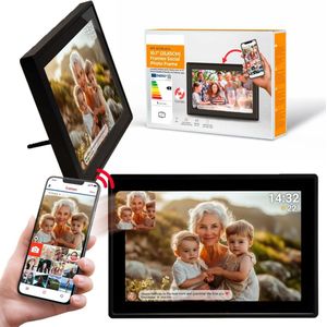 Lexium Digitale Fotolijst - Digitale Fotolijsten - Digitale Fotolijst met WiFi - Digitale Fotokader - Digitale Fotolijsten met WiFi - Fotokader