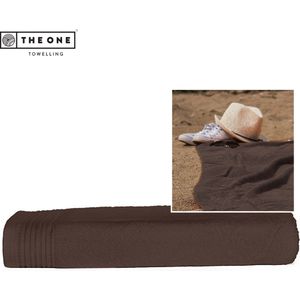 The One Towelling Classic Strandlaken - Strand handdoek - Hoge vochtopname - 100% Gekamd katoen - 100 x 180 cm - Taupe