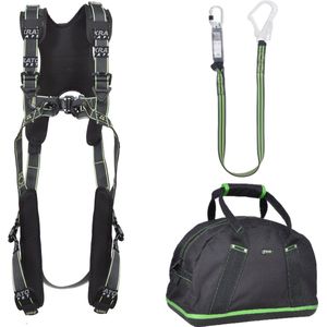 Kratos complete set valbeveiliging comfort - Leeflijn band 1,8m - Maat M-L