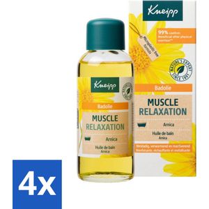 Kneipp - Badolie - Arnica - Voor spieren en gewrichten - 100 ml - Voordeelverpakking - 4 stuks