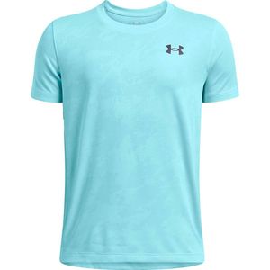 Under Armour - Tech Vent Jacquard - T-shirt - Blauw - Korte Mouwen - 8 Years