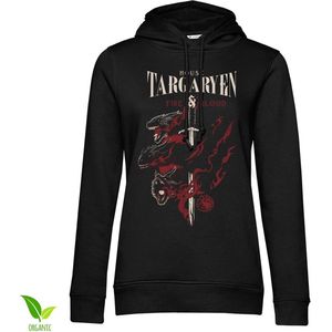 Game of Thrones Hoodie House Targaryen Girls Hoodie WB-57-GOT004-H38-4 Black-S
