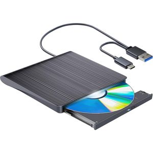 Externe CD/DVD Drive - USB 3.0 Draagbare Brander voor Laptop en Desktop