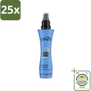 25 x Got2B - Salt Spray - Beach Babe - 200 ml - Grootverpakking - Beach Look - Zout Spray - Textuur Haar - Volume Haar - Strandlook