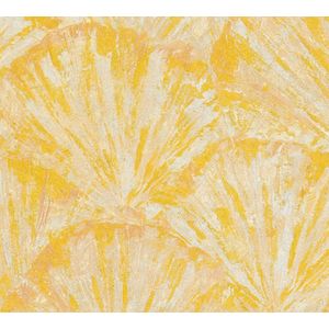 WAAIER BLADEREN BEHANG - Luxe & Tijdloos - Crème Geel Beige Goud - Metropolitan Stories Hotspot