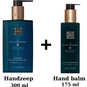 Rituals - Hammam - Hand Wash Set - Handzeep 300 ml + Hand Balm 175 ml + Gift bag - Kitchen Hand Balm 175 ml + Hand Wash 300 ml