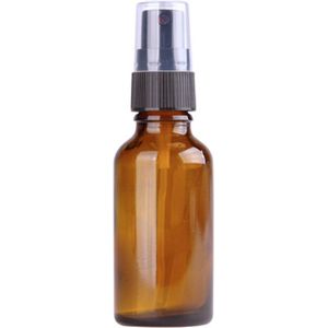 Glazen verstuiver flesje van 30ml - Glazen flesje - Amberkleurig - Flesje met verstuiver voor vloeistoffen - WAAC
