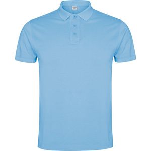 Licht Blauwe heren unisex Polo korte mouwen Imperium 220 gram merk Roly maat M