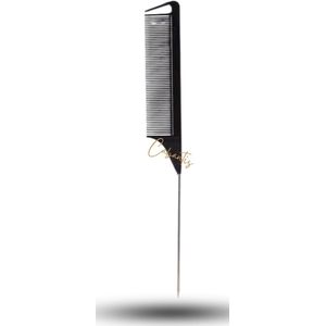 Cabantis Puntkam met Haak|Styling Tool|Kapper Kam|Haar Kam|Haar Accessoire|Zwart