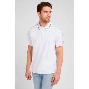 Guess - Paul Pique - Poloshirt - Wit - Katoen - Korte Mouwen