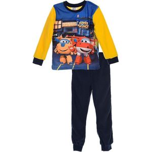 Pyjama Super Wings fleece - blauw - Maat 98