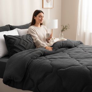 Bedsupplies - Lazy Dekbed - Dekbed Zonder Overtrek - Antraciet - 200x200