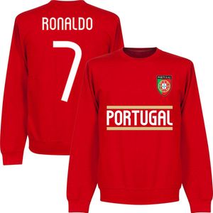 Portugal 2018 Ronaldo 7 Team Sweater - Rood - M