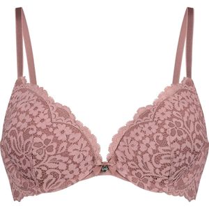 Hunkemöller Dames Lingerie Voorgevormde push-up beugel bh Rose - Paars - maat B80