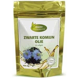 Healthy Vitamins Zwarte Komijn Olie - 900 mg - 60 Softgels