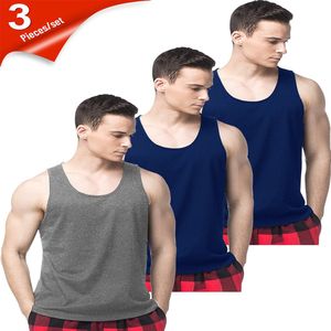 MEETYOO - Y-Back Spiertank Top - Blauw - Heren Tanktops - Snel Droog