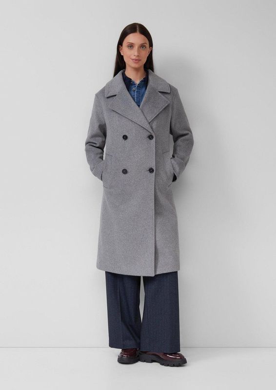 s.Oliver RED LABEL - Lange Jas - Mêlee - Relaxed Fit